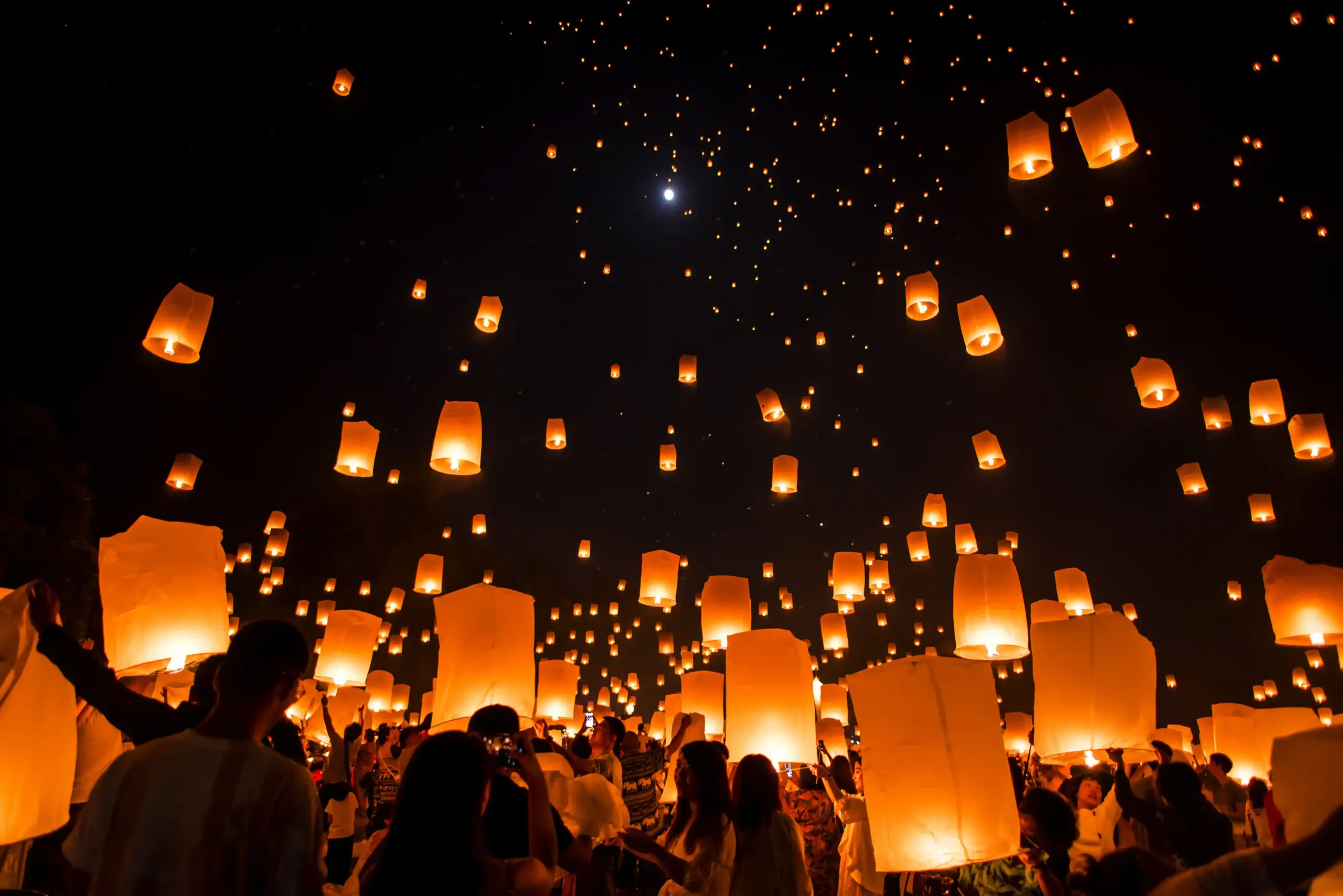 Loy Krathong festival da lanterna