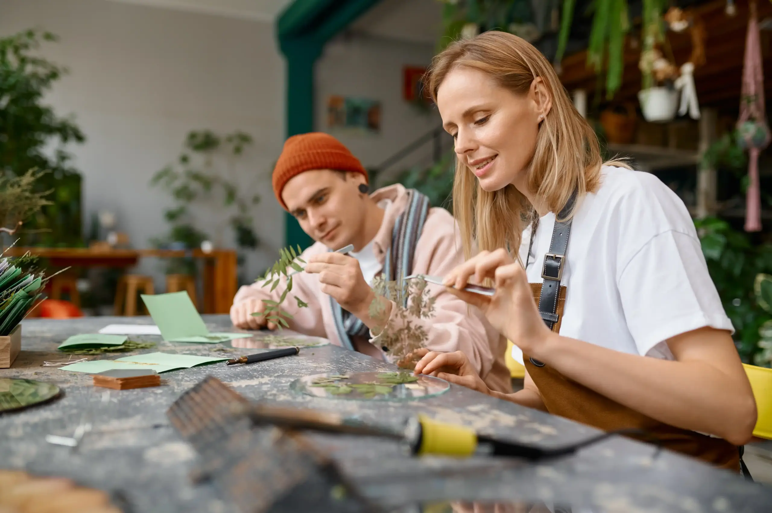 Visita a um workshop de arte com o Artista.